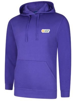 Sweat à capuche Violet